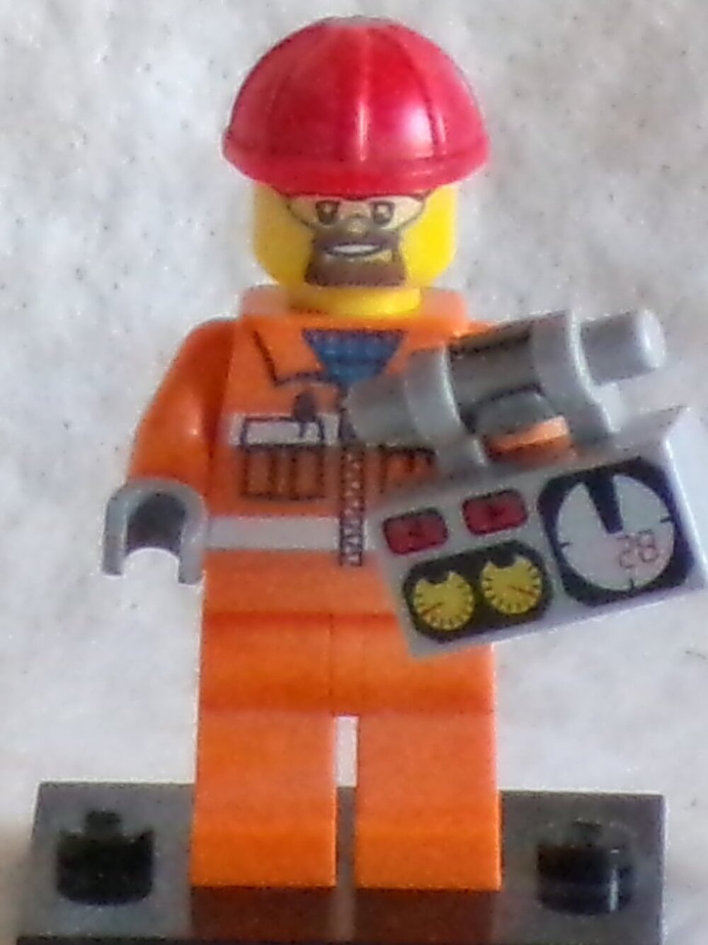 Lego Construction Worker Minifigure Collectible